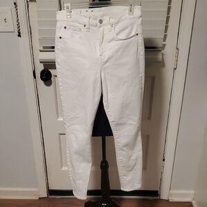 GAP White Skinny High-Rise Jeans